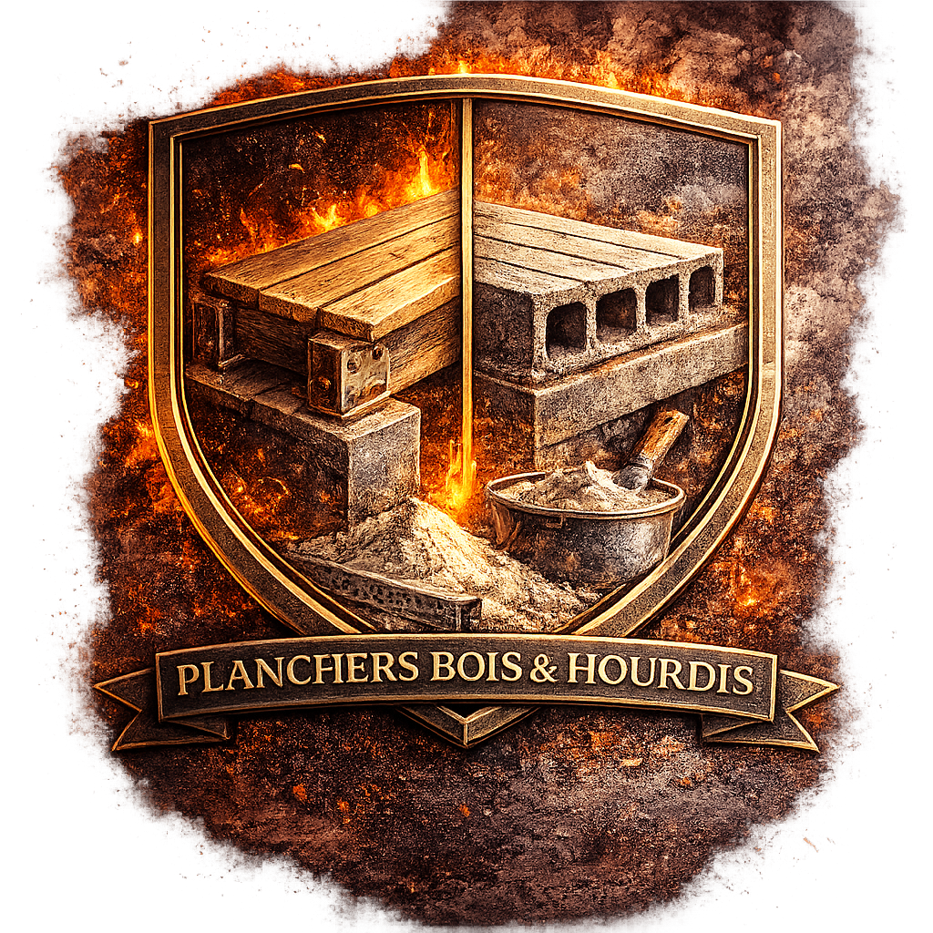 Flocage coupe-feu sur planchers bois et hourdis béton